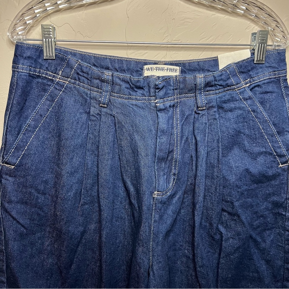 NWT We The Free Equinox Exaggerated Wide‎ Leg Trouser Denim Jeans - Picture 6 of 16